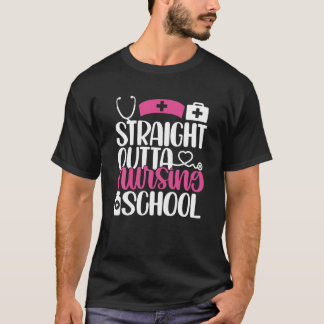 Direkte Ausfahrt Krankenpflege Schule Zukunft Kran T-Shirt