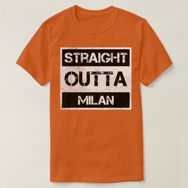 Direkte Ausfahrt Mailand Italien Vintag beängstige T-Shirt (Design vorne)