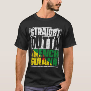 Direkte Außenflagge Französisch-Guayana T-Shirt