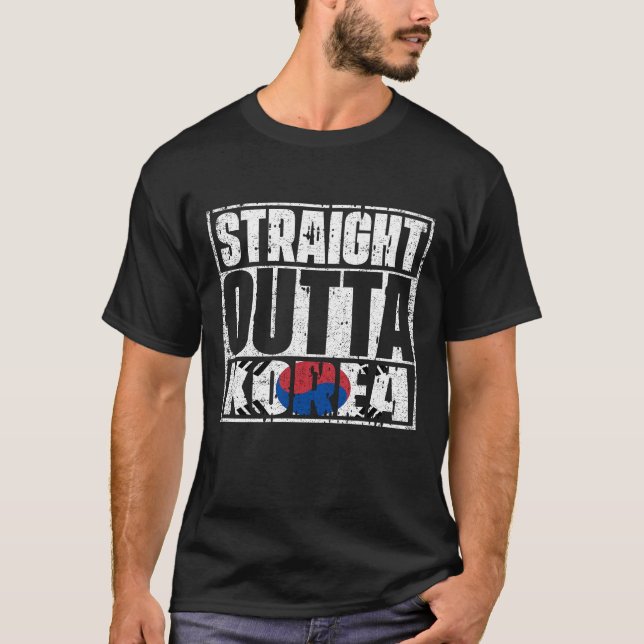 Direkte Außenflagge Korea T-Shirt (Vorderseite)