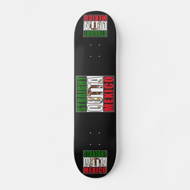 Direkte Außenflagge Mexiko Skateboard (Vorderseite)