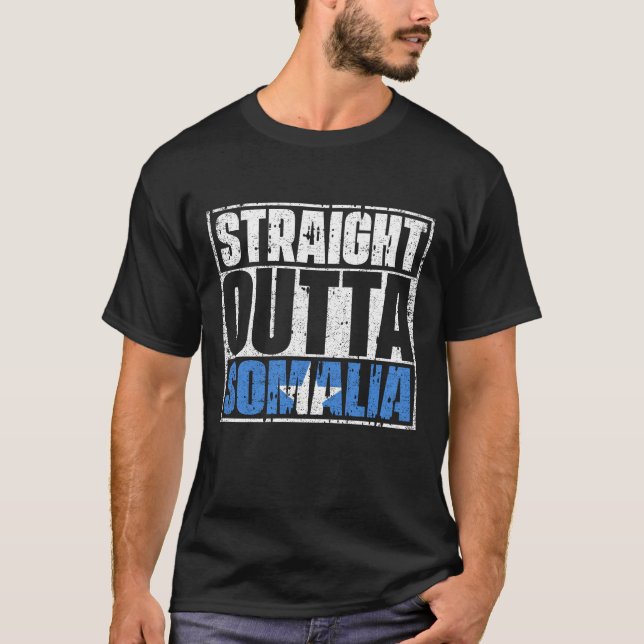 Direkte Außenflagge Somalia T-Shirt (Vorderseite)