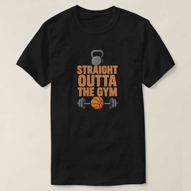 Direkte Aussicht auf den Fitnessraum T-Shirt (Design vorne)