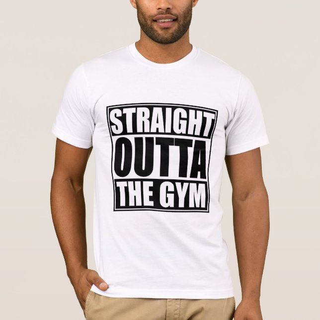 Direkte Aussicht auf den Fitnessraum T-Shirt (Vorderseite)
