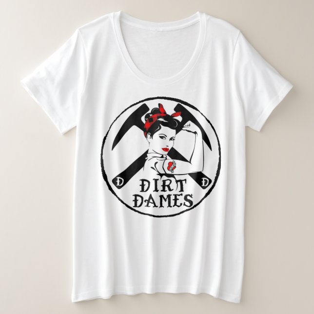 Direkte Dames, Classic Plus Size T - Shirt (Design vorne)