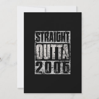 Direkte Outta 2006 Made in 17. Geburtstag 17 Jahr Einladung