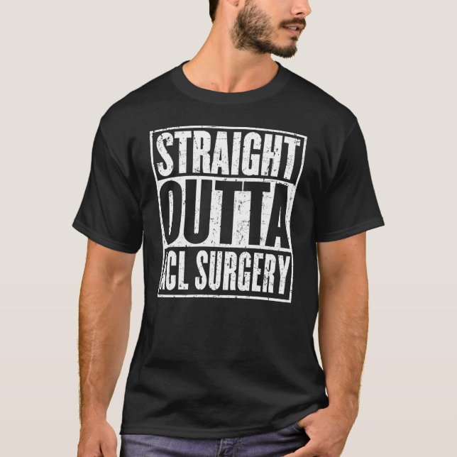 Direkte Outta Acl Operation Knie Gemeinsame Erhol T-Shirt (Vorderseite)