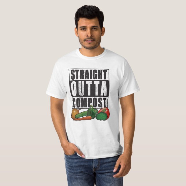 Direkte Outta Compost Funny Gardens Shirt (Vorne ganz)