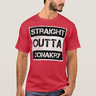 Direkte Outta Conakry Guinea Vintag gestört S T-Shirt