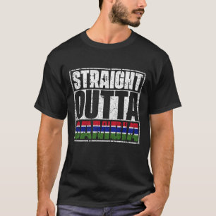 Direkte Outta Gambia-Flagge T-Shirt