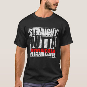 Direkte Outta Indonesien Flag T-Shirt