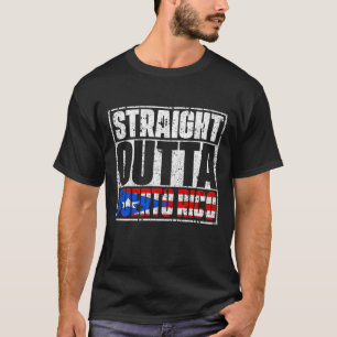 Direkte Outta Puerto Rico Flag T-Shirt