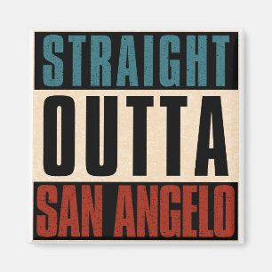 Direkte Outta San Angelo Texas TX Magnet