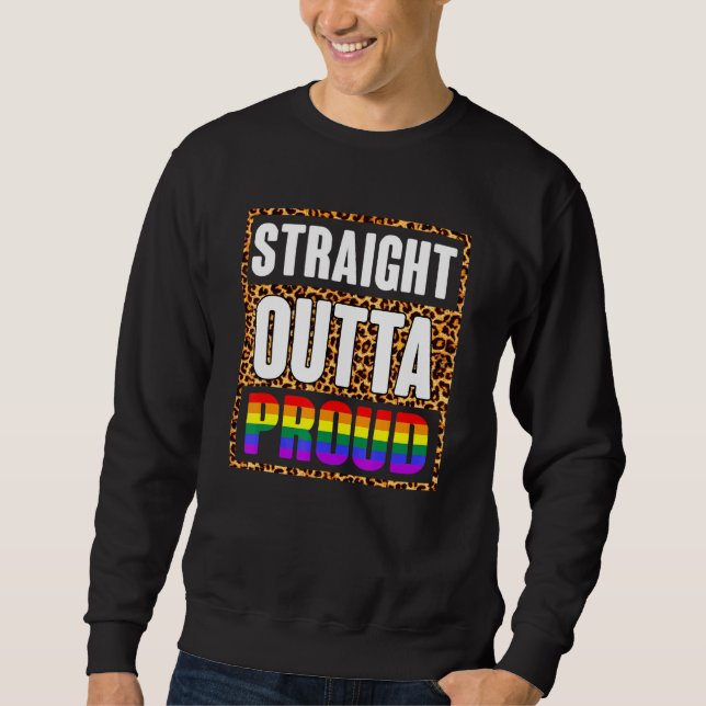 Direkte Outta Stolperfarbe hinter dem Closet R Sweatshirt (Vorderseite)