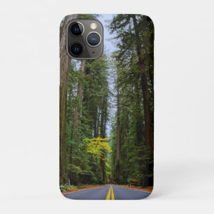 Direkte Straße vor dem Misty Redwood Wald Case-Mate iPhone Hülle
