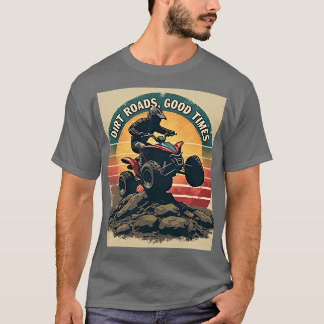 Direkte Straßen, gute Zeiten - Abenteuer T-Shirt (Vorderseite)