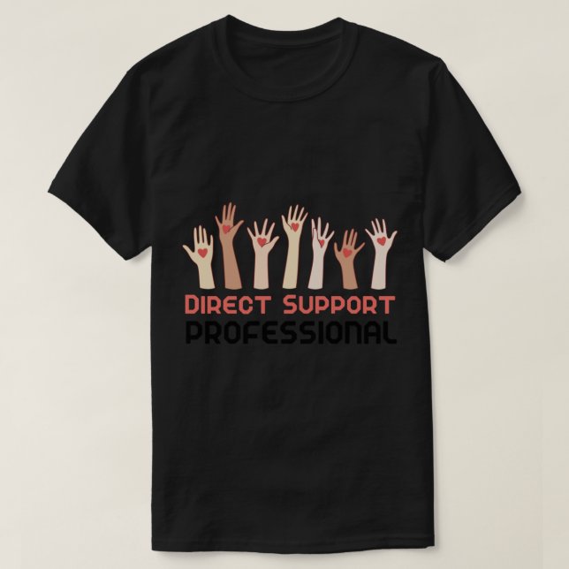 Direkte Unterstützung Berufliche DSP DSPLIFE-Hands T-Shirt (Design vorne)