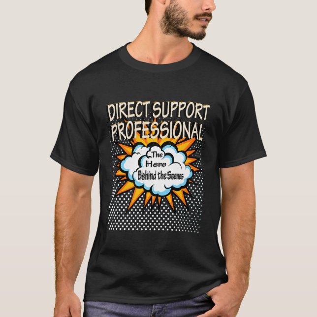 Direkte Unterstützung Beruflicher Helfer T-Shirt (Vorderseite)