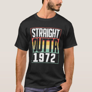 Direkter Ausgang 1972 50. Geburtstag 50 Jahre alte T-Shirt