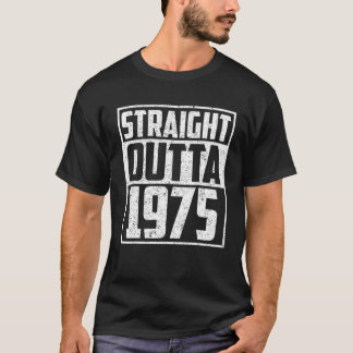 Direkter Ausgang 1975 46 Jahre alt 46. Geburtstags T-Shirt