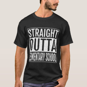 Direkter Outta-Grundschule-Abschluss T-Shirt