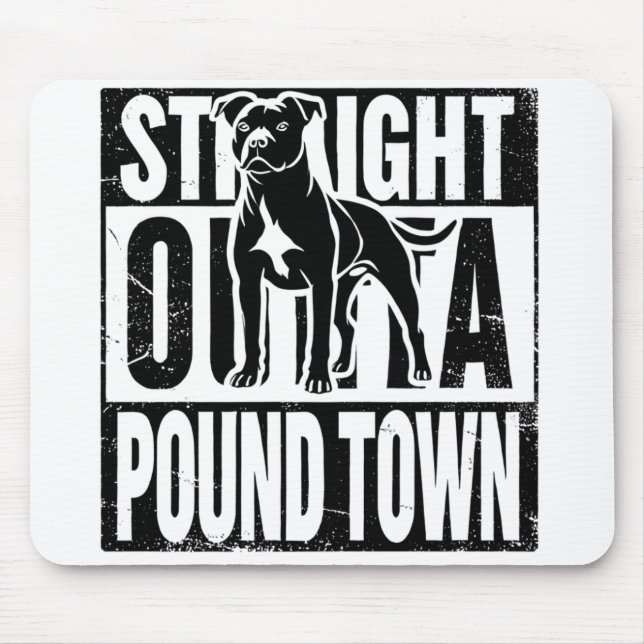 Direkter Outta Pound Town Mouse Pad Mousepad (Vorne)