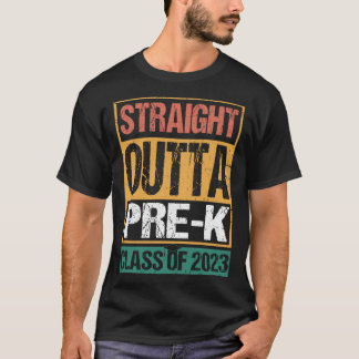 Direkter Outta Pre-K-Vorschul-Abschluss 5 T-Shirt