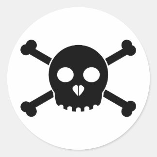 Direkter Schwarzer Scharnieraufkleber Runder Aufkleber