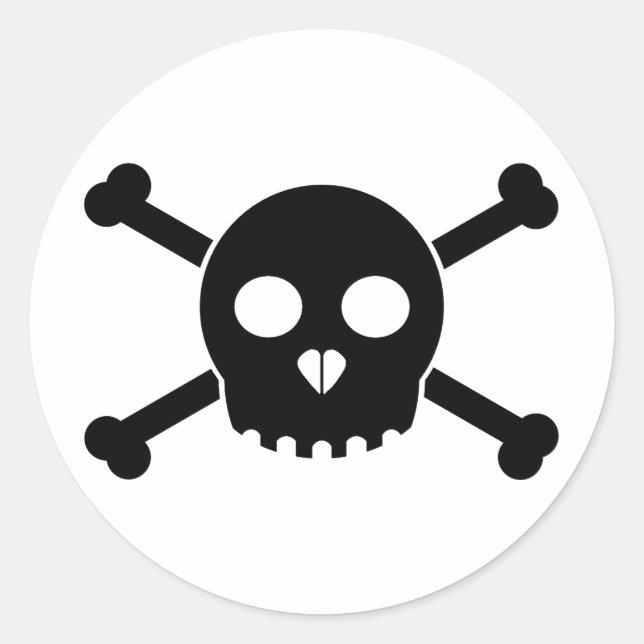 Direkter Schwarzer Scharnieraufkleber Runder Aufkleber (Vorderseite)