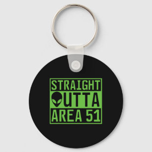 Direktes Outta Area 51 Alien Ufo Jagen Schlüsselanhänger
