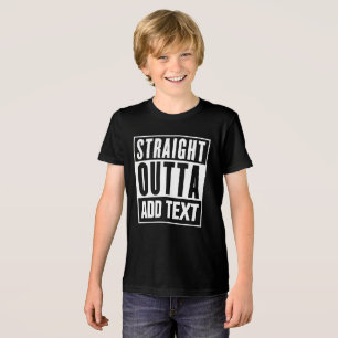 Direktes Outta - hier Ihren eigenen Text hinzufüge Tri-Blend Shirt