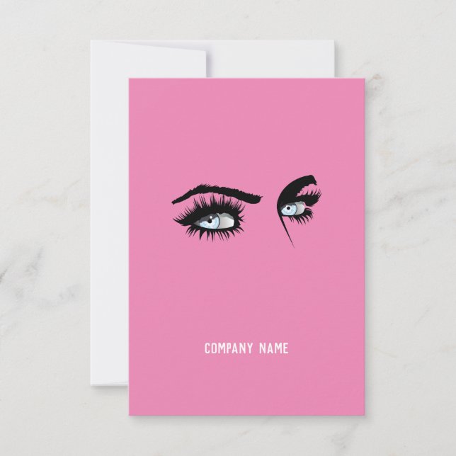 Direktes rosa QR-Codebeispiel für Unternehmen (Vorderseite)