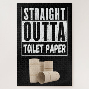 Direktes Toilettenpapier im Freien, Engpass bei de Puzzle