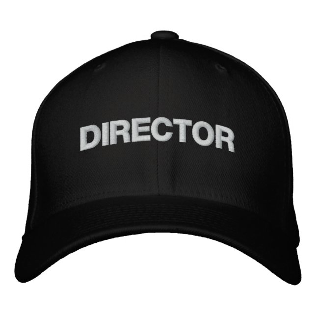 DIREKTOR BESTICKTE BASEBALLKAPPE (Vorderseite)