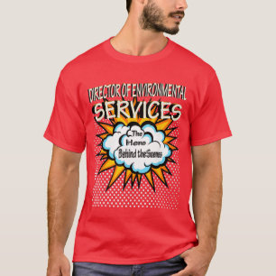 Direktor des Umweltschutzes Lustiger Held Job T-Shirt