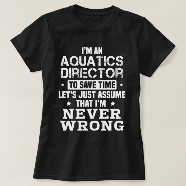 Direktor für Aquatik T-Shirt (Design vorne)