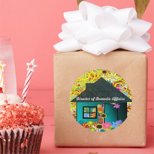 Direktor für Inlandsgeschäfte Runder Aufkleber (Party)