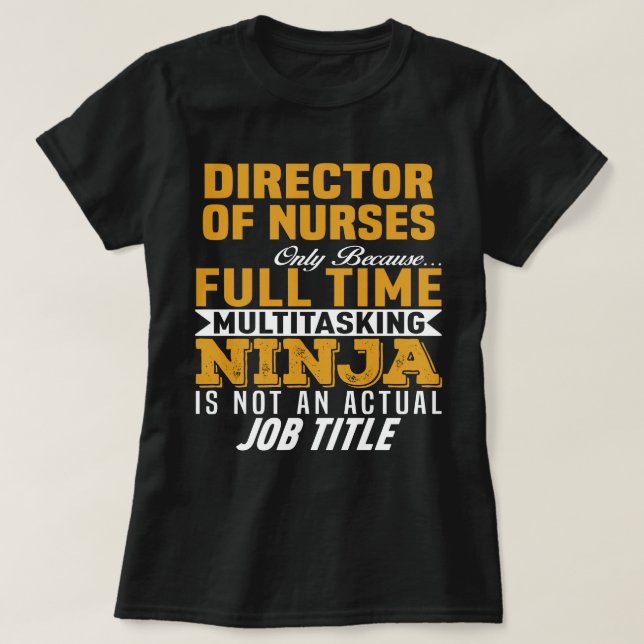 Direktor für Krankenpflege T-Shirt (Design vorne)