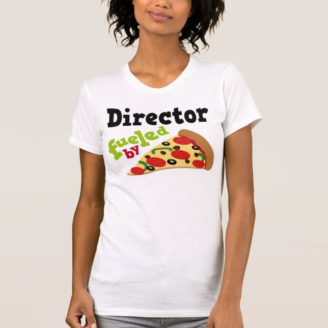 Direktor (lustige) Pizza T-Shirt (Vorderseite)