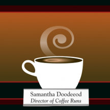 Direktor von Coffee Runs Funny Office Weiß