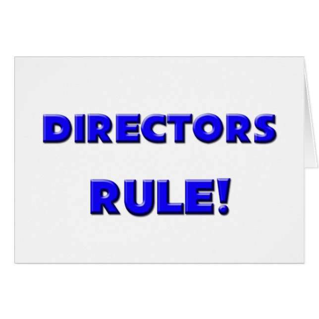 Direktoren Rule! (Vorderseite (Horizontal))