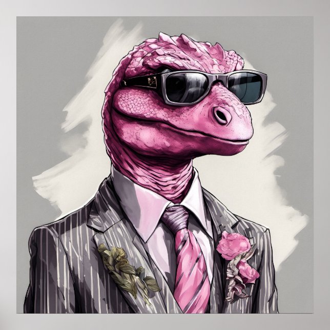 Direktorsaurus rex Dinosaurier Art Print Poster (Vorne)