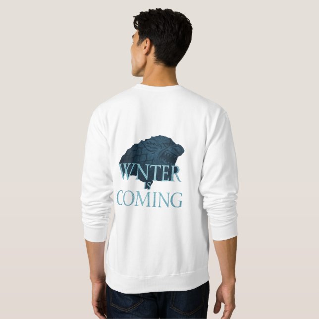 Direwolf Winter kommt Sweatshirt - Cool Graphi (Schwarz voll)