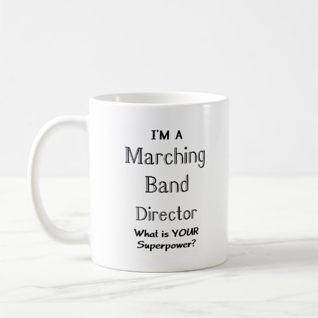 Dirigent einer Marschkapelle Kaffeetasse (Links)