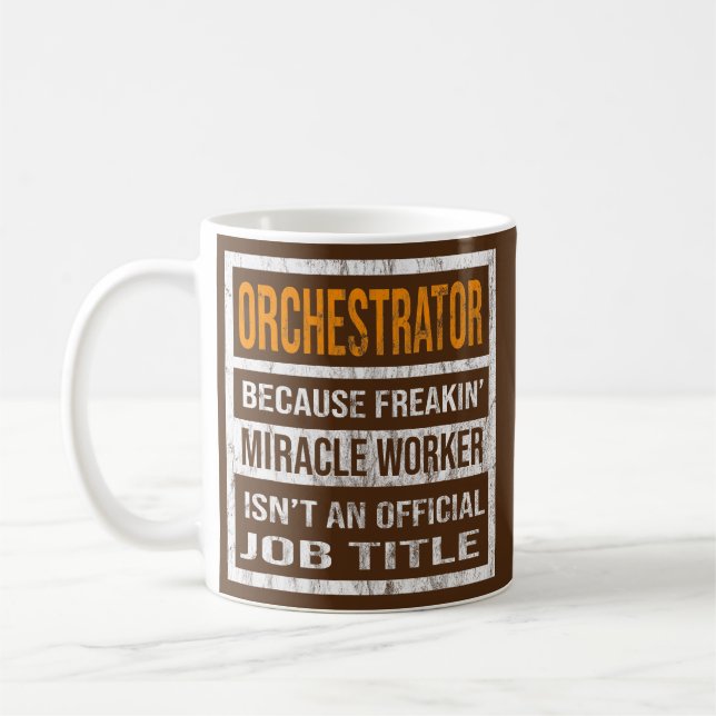 Dirigent Weil Wunderwirker Lustige Männer Kaffeetasse (Links)
