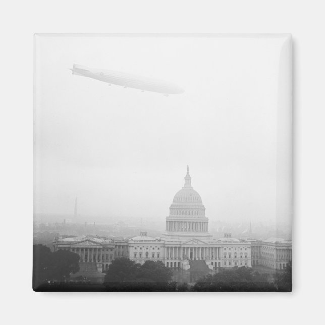 Dirigible Over D.C., 1920er Magnet (Vorne)