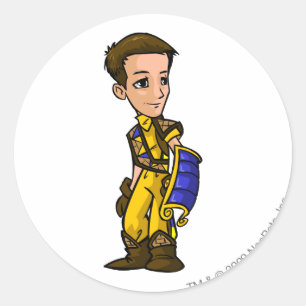 Dirigibles verlor den Wüstenspieler Runder Aufkleber