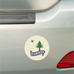Dirigo/1901 Maine Flag Auto Magnet