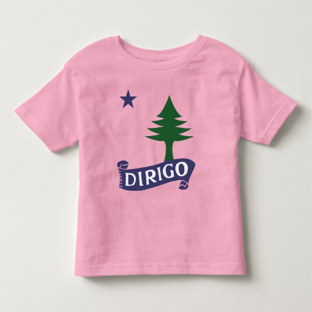 Dirigo/1901 Maine Flag Kleinkind T-shirt (Vorderseite)