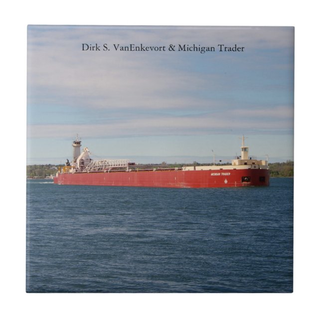 Dirk S. VanEnkevort & Michigan Trader tile Fliese (Vorderseite)